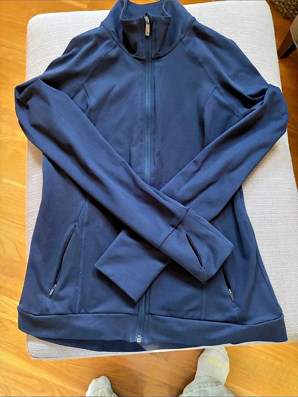 all in motion Women's Blue Full-Zip Jacket Size XS Like New
